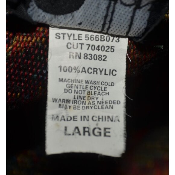 Vintage First Option Ladies L Black Floral Tapestry Jacket Retro Granny Core - Picture 9 of 10